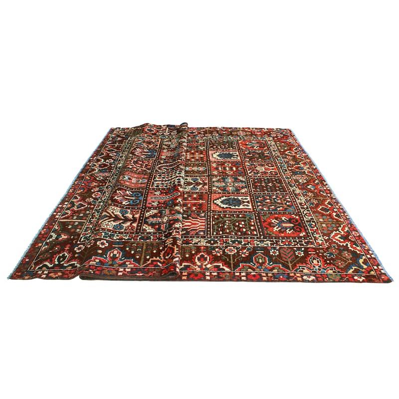 Vintage Distressed Misael Eggplant/Navy Rug - 9'1" x 11'2"