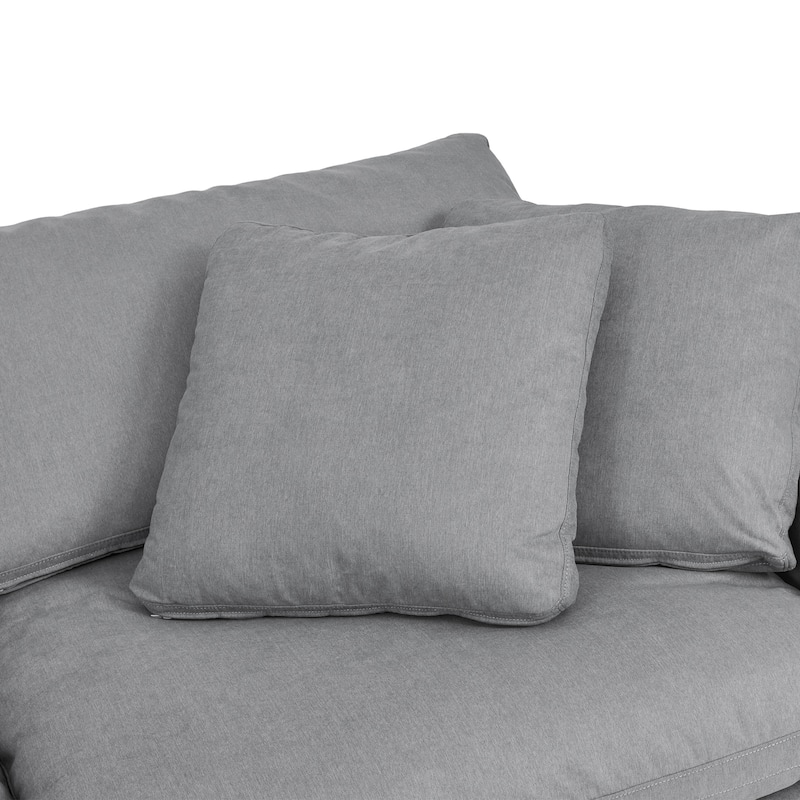 Liberty 96.5" Upholstered Cloud Sofa Couch with Slipcover