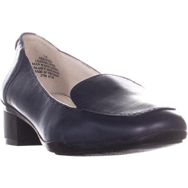 anne klein navy loafers