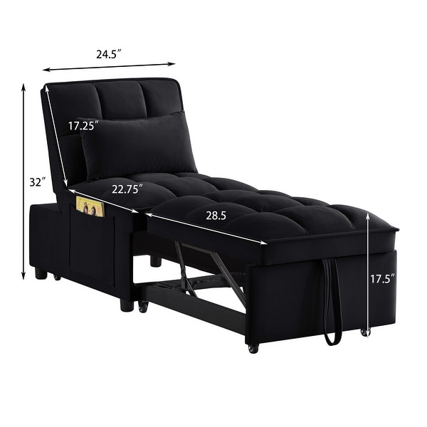 Single sofa bed with storage sale
