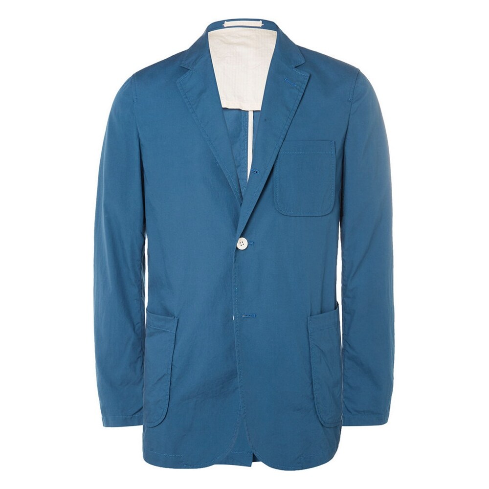 unstructured cotton blazer