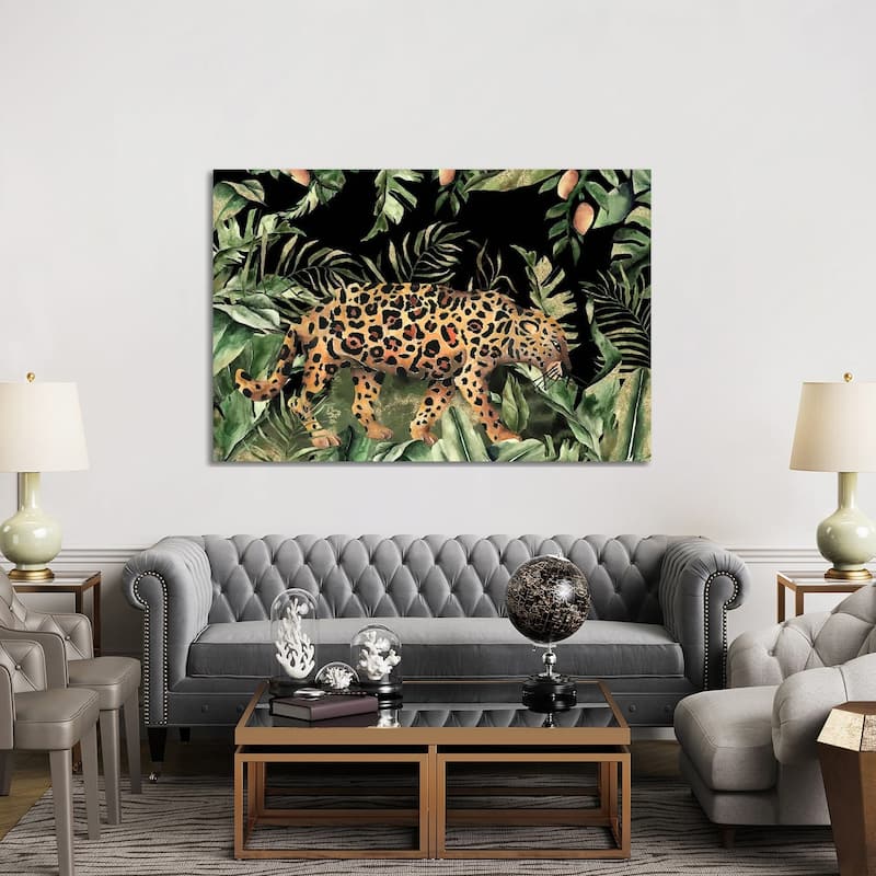 iCanvas "Exotic Leopard In Jungle" by UtArt Canvas Print
