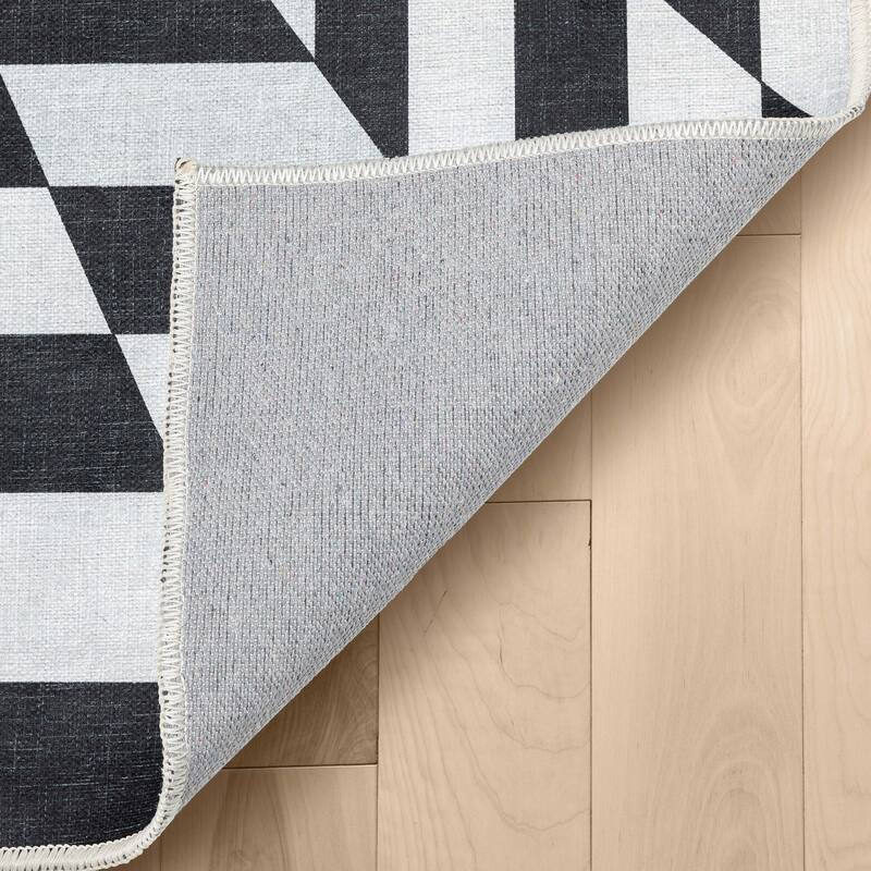 Well Woven Apollo Warp Hole Modern Machine Washable Area Rug