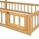 preview thumbnail 11 of 16, Wooden Twin Size Children's Bed with Detachable Headboard and Integrated Clothes Drying Rack