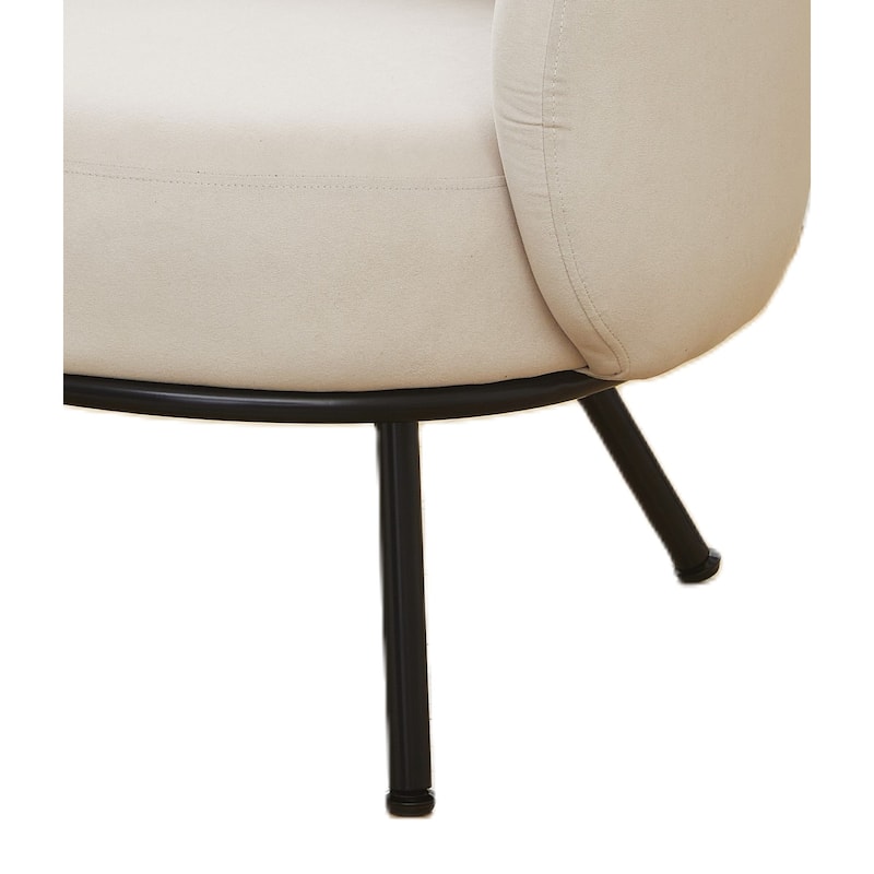Mid Century Barrel Back Indoor Accent Chair
