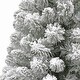 preview thumbnail 7 of 7, Puleo International 4 ft. Pre-Lit Flocked Virginia Pine Artificial Tree