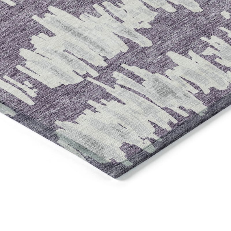 Machine Washable Indoor/ Outdoor Chantille Abstract Contemporary Rug