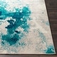 preview thumbnail 3 of 7, Milana Teal Abstract Area Rug
