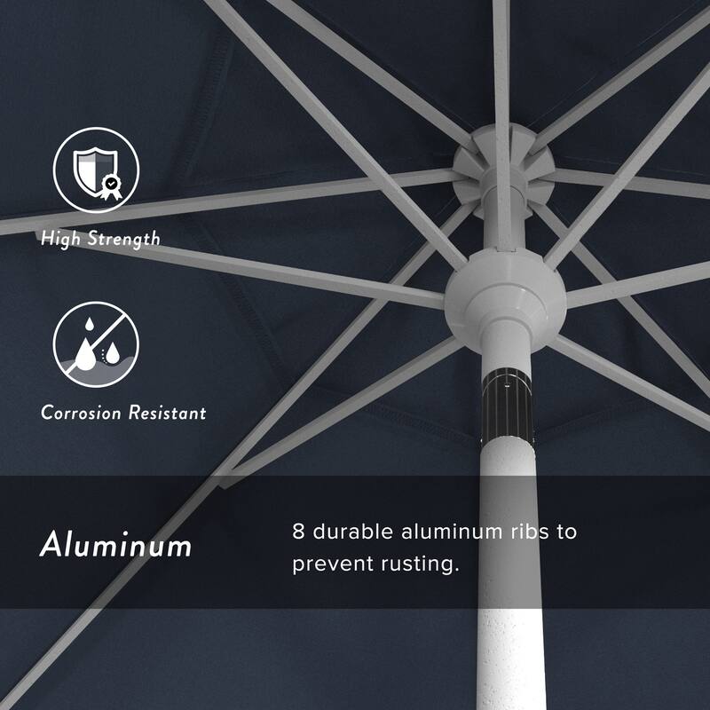 Pompano 7.5-foot Crank Lift Round Patio Umbrella by Havenside Home
