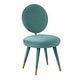 preview thumbnail 1 of 22, Kylie Oval-back Armless Velvet Dining Chair