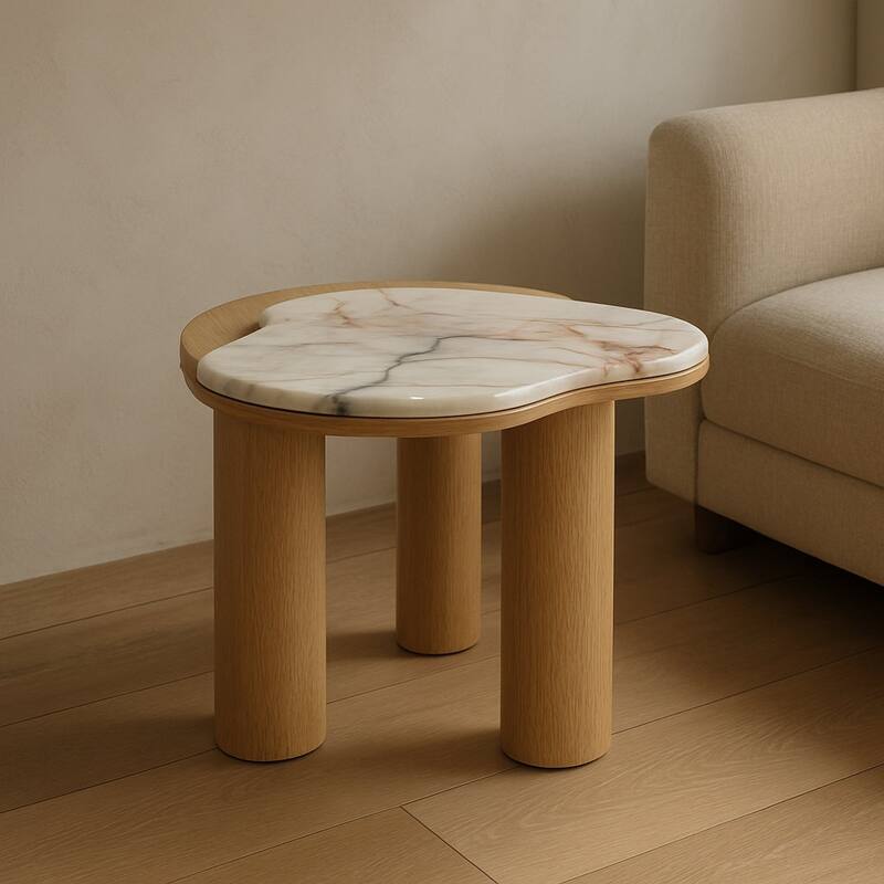 Cascade Marble End Table