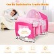 preview thumbnail 5 of 11, Costway Foldable Baby Crib Playpen Travel Infant Flat Bassinet Bed - 40'' x 27.5'' x 30''
