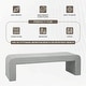 preview thumbnail 4 of 8, Vint 63" Upholstered Velvet/Boucle Bench with Pine Wood Frame, Plush Foam Cushion, Plastic Glides, and No Assembly Required