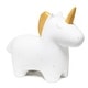 preview thumbnail 7 of 8, 9.01" Whimsical Ceramic Glowing Unicorn Light, for Home Décor, Nightstand, End Table, Entryway, Bookshelf, Kid's Room, White