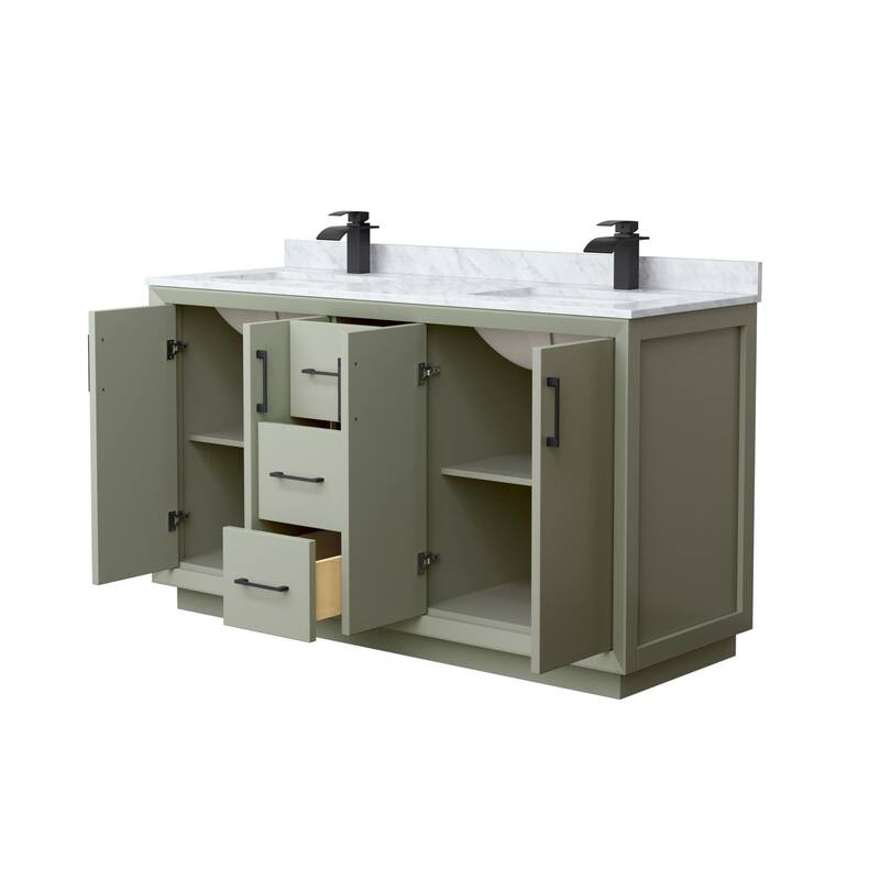 Wyndham Collection WCF414160D-NAT-UNSMXX Strada 60" Free Standing