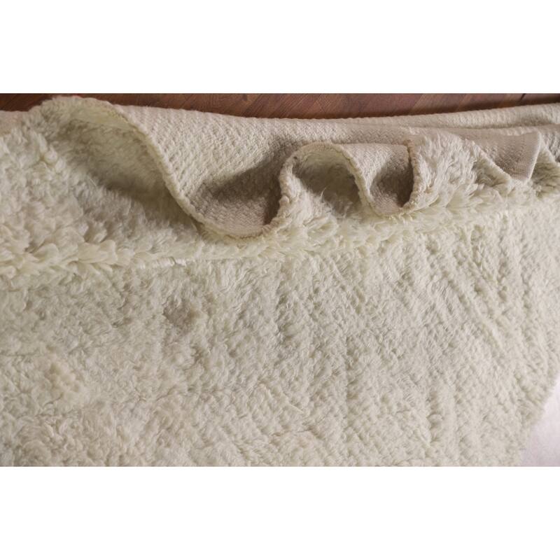 Earth Tone Moroccan Oriental Area Rug Handmade Wool Carpet - 5'2"x 7'6"