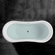 preview thumbnail 6 of 53, Vanity Art 71" X 32" White Acrylic Freestanding Air Bubble Soaking Bathtub with UPC Certified Overflow and Pop-up Drain