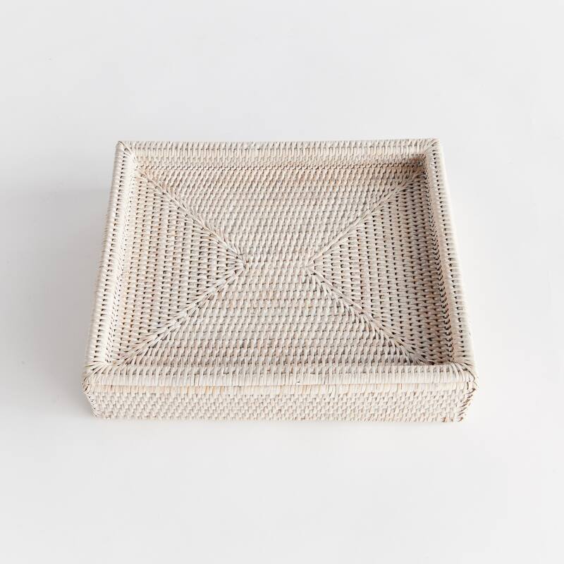 Burma Rattan Lidded Letter Box