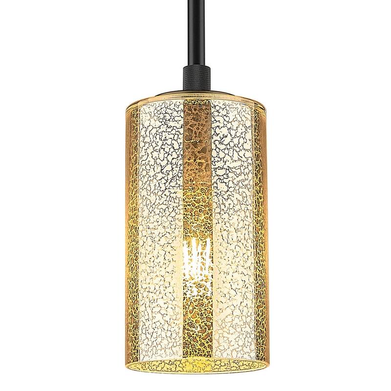 Innovations Lighting 434-1S-G434-7ME Crown Point 8" Tall Mini Pendant - Matte Black