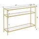 preview thumbnail 14 of 16, Convenience Concepts Royal Crest 3 Tier Glass Console Table