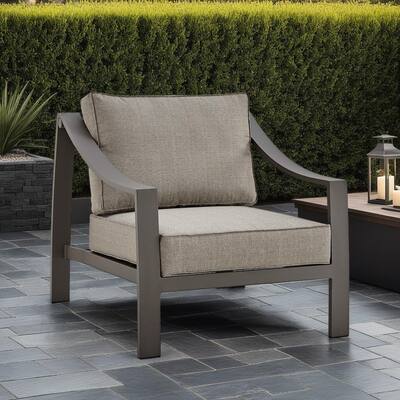 Koda Modern Aluminum Outdoor Chair with Cushions