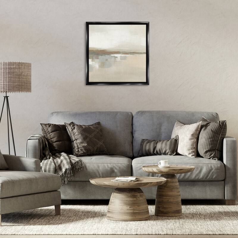 Stupell Southwestern Dunes Abstraction Framed Floater Canvas Wall Art Design By June Erica Vess