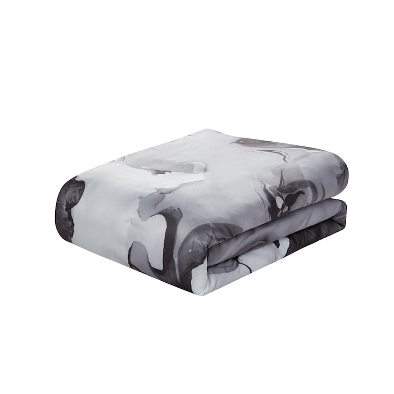 Midnight Marble 7 Piece Black Marble Bed in a Bag