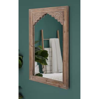Kate and Laurel Shivani Wood Framed Mirror