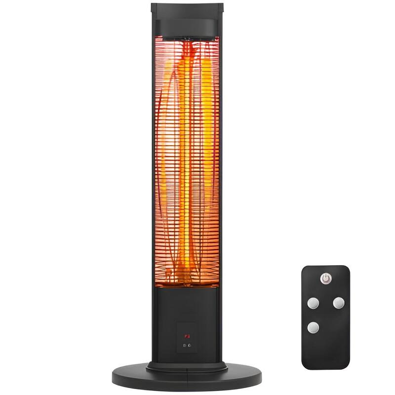 Electric Infrared Heater 1500W with Fast Heat and Waterproof Aluminum Alloy for Patio or Garage Use - 7.87” x 5.91” x 39.84”