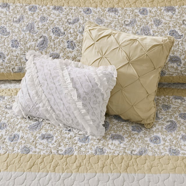Madison Park Vanessa Cotton Percale 6-piece Coverlet Set