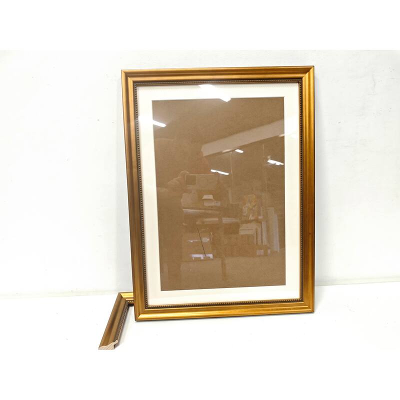 Solid Wood Picture Frame - Replaceable Canvas Art Frame with Organic Glass, Elegant Framed Wall Decor for Living Room