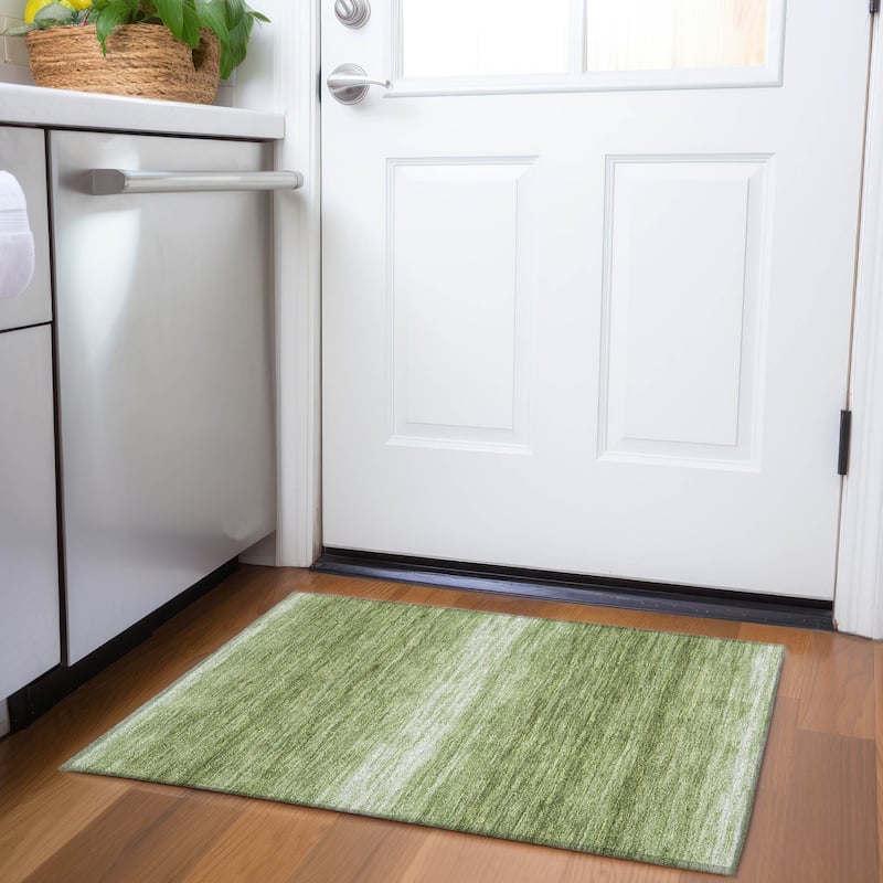 Premium Washable Super Soft Farmhouse Ombre Mayfield Rug - Green - 1'8" x 2'6"