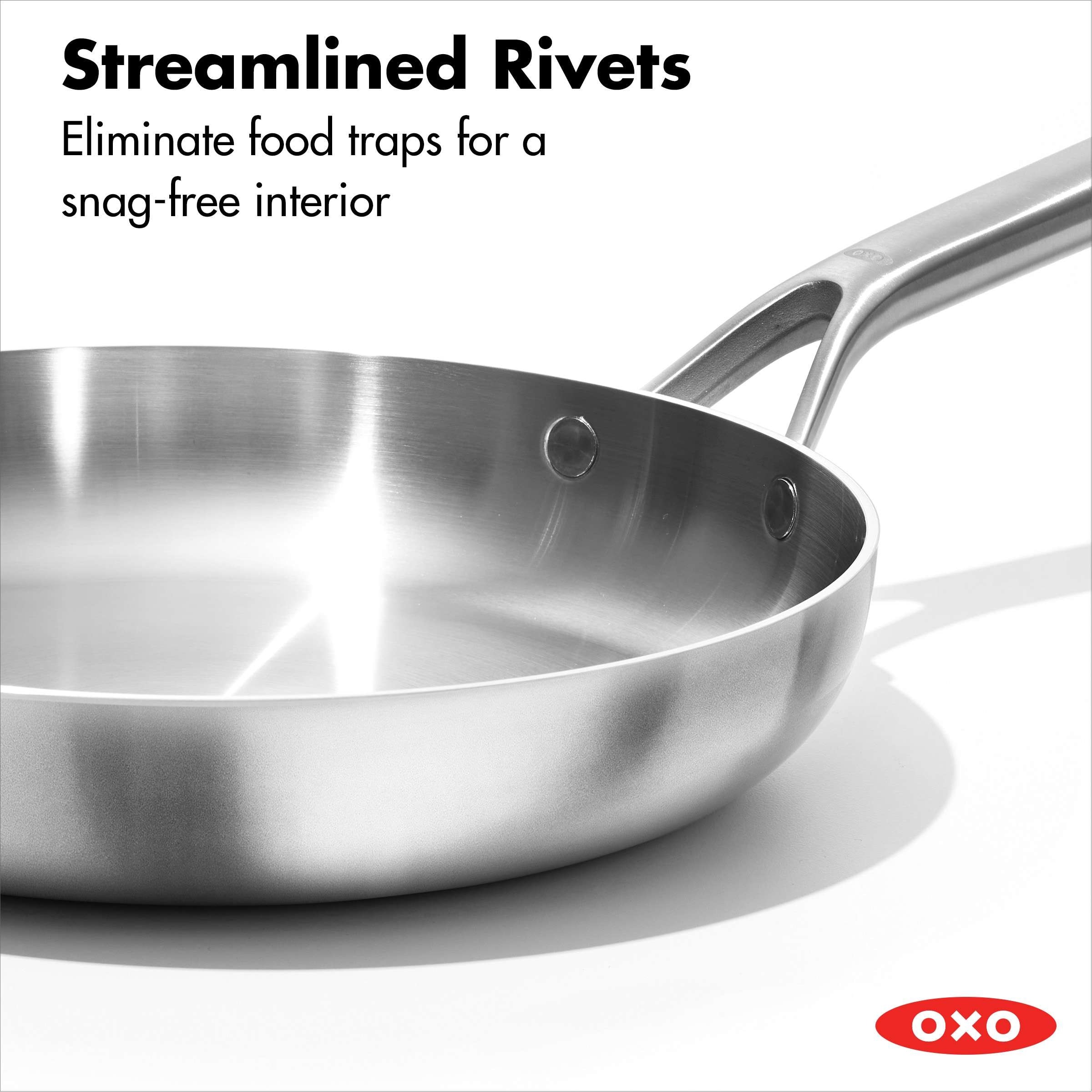 OXO Good Grips Tri-Ply Stainless Steel Pro 3.5QT Covered Saucepan