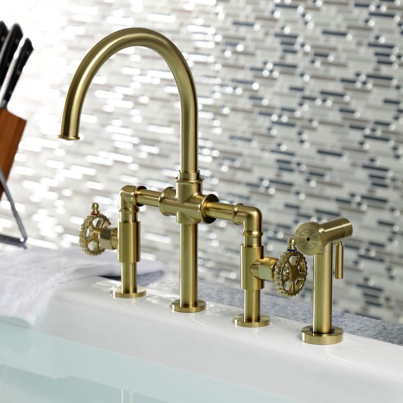 Kingston Brass Fuller Bridge Kitchen Faucet