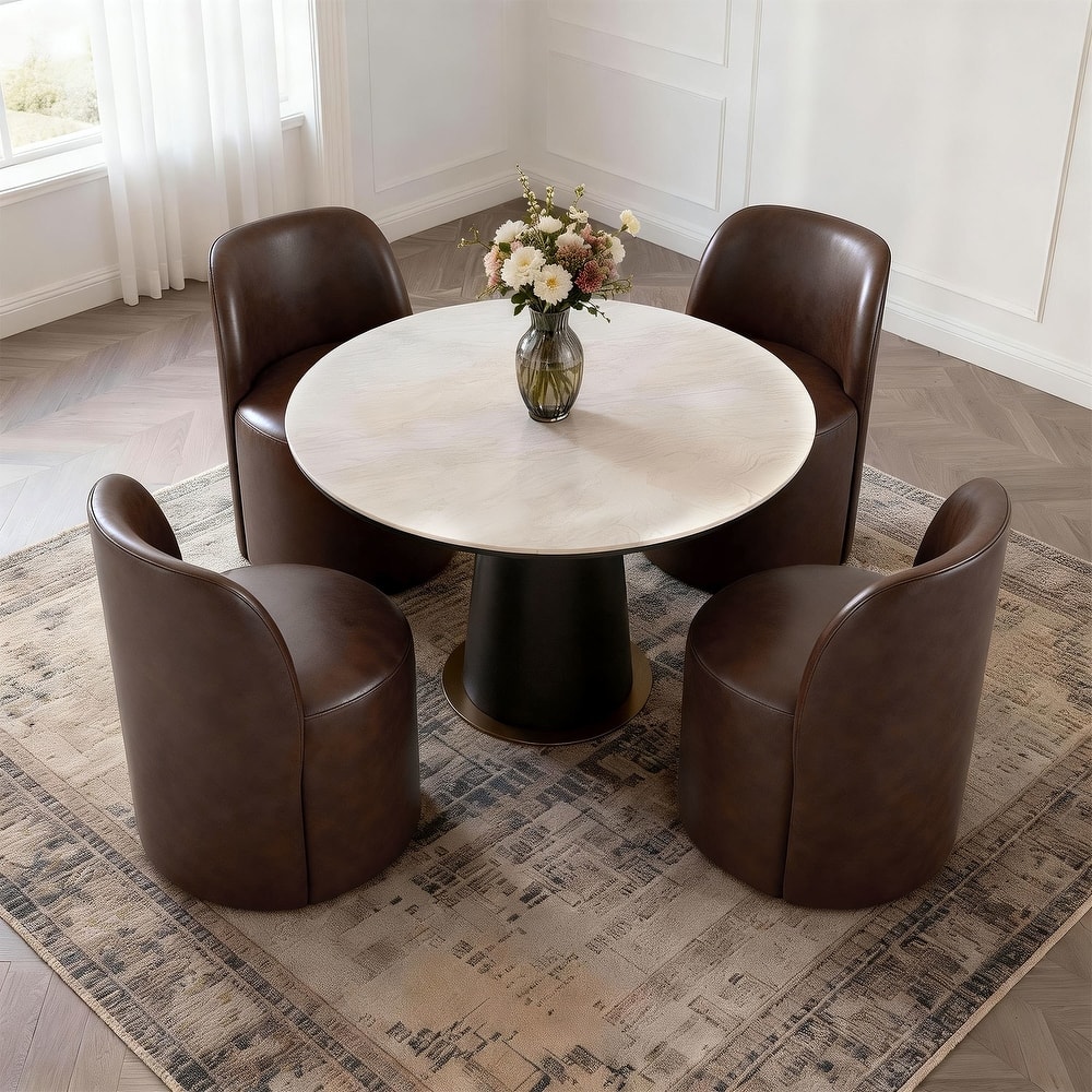 Modern Barrel Dining Chair for Dining Room