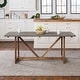 preview thumbnail 1 of 21, Middlebrook Solid Wood 72-inch Farmhouse Trestle Dining Table