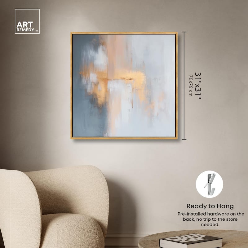Coral Hues Canvas by Art Remedy