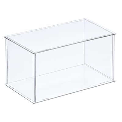 Acrylic Display Case Plastic Box Cube Storage Box Assemble Showcase