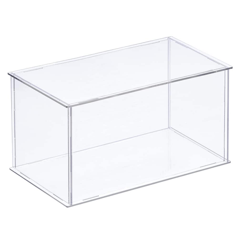 Acrylic Display Case Plastic Box Cube Storage Box Assemble Showcase
