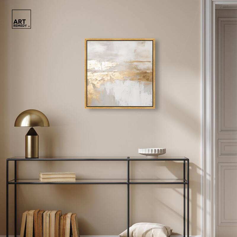 Melted Goldscape II Canvas by Art Remedy