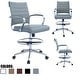 preview thumbnail 25 of 38, Office Chair With Arms Stools For Counter Height Bar Office Wheels PU Leather Rest Tilt Swivel Work Office Standing Desk Grey