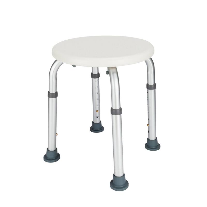 Elderly Bath Shower Chair Medical Seat Stool Bath Tub w/ gift Helping Handle White - white