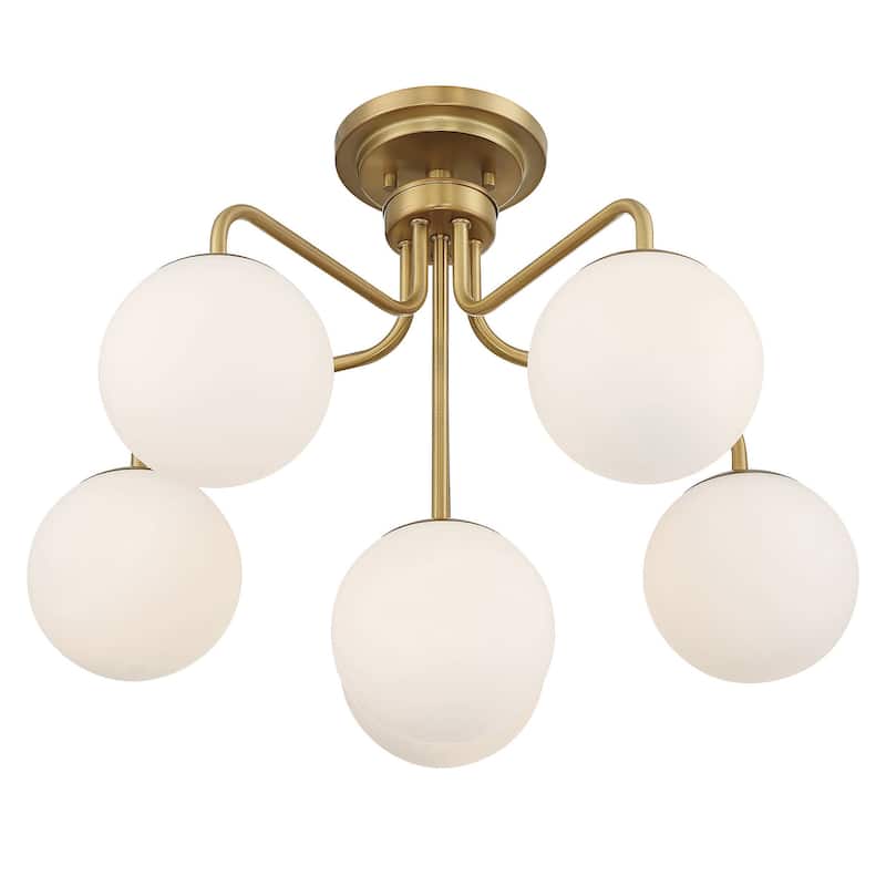 Savoy House 6-1950-6 Marco 6 Light 24" Wide Semi-Flush Ceiling Fixture