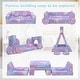 preview thumbnail 5 of 5, Kids Couch, 12PCS Modular Kids Play Couch with Blanket, Toddler Couch for Bedroom Playroom, Glow Effects Kids Sofa