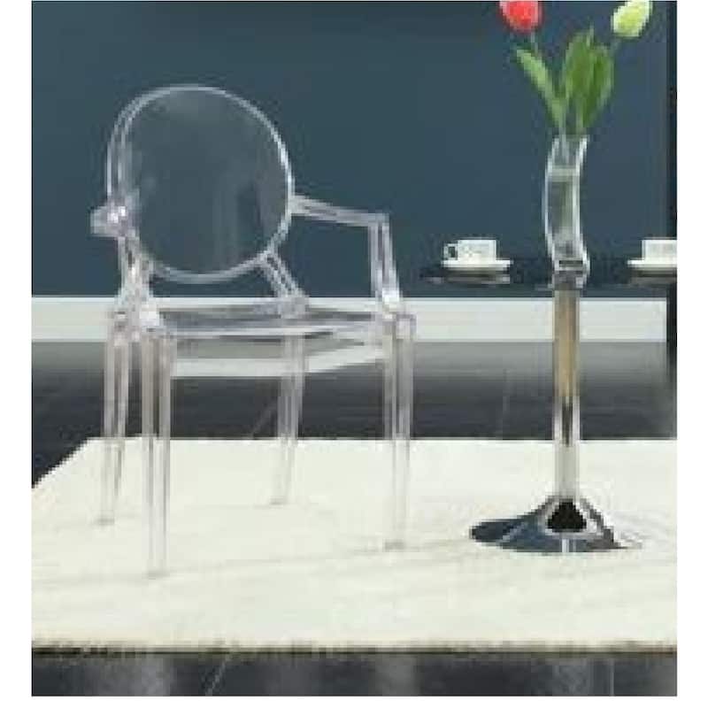 Clear acrylic transparent Chair with Arm - Single