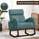 preview thumbnail 5 of 16, Rocking Chair Nursery Glider Chair High Back Rocking Armchair Accent Rocker for Living Room