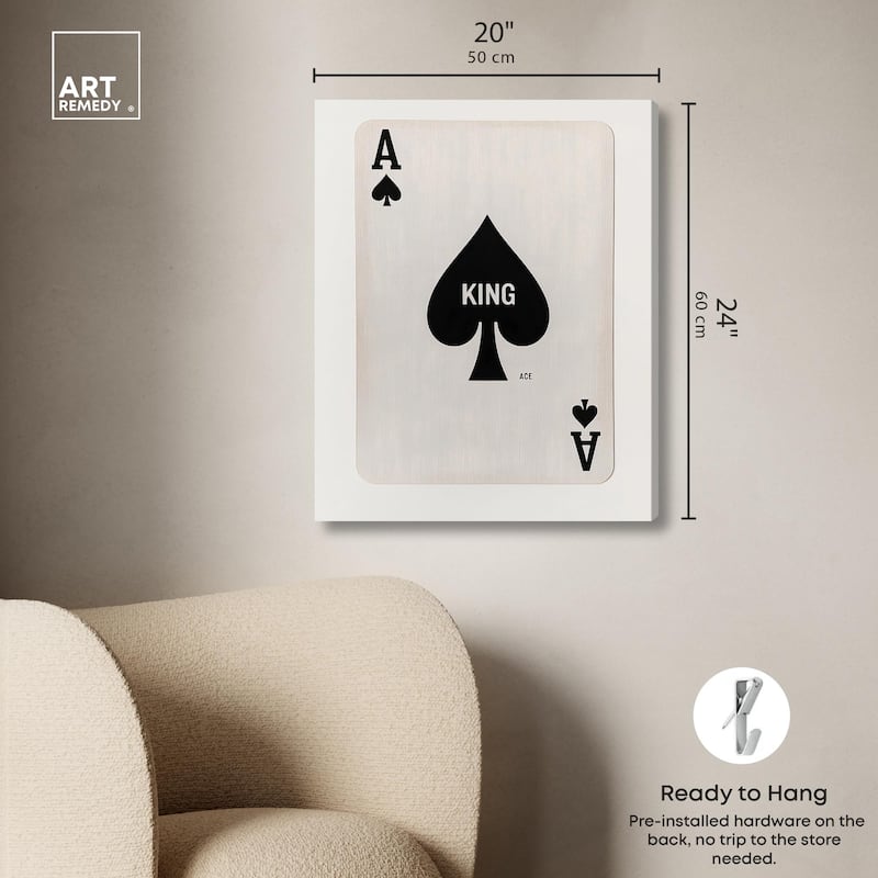 King of Spades Canvas by Art Remedy, Gallery Wrapped