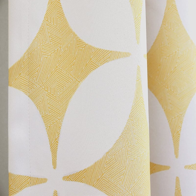 DriftAway Amelia Geo Thermal Insulated Blackout Curtain Panel Pair