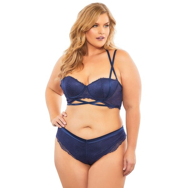 plus size lace thong