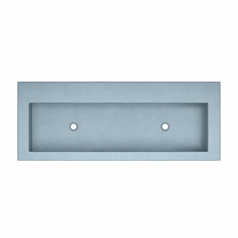Trough 48-inch NativeStone Drop-in Double Bathroom Sink - 48" x 19" x 5"